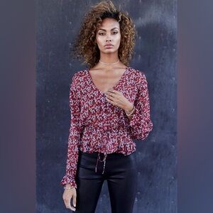 Rails | Beaux Red Floral Blouse